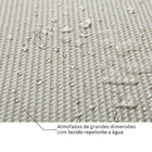 Conjunto para Jardim com Sofá e Mesa de Centro 3 Lugares Alumínio|Rattan Bege|Marrom Maya Naterial